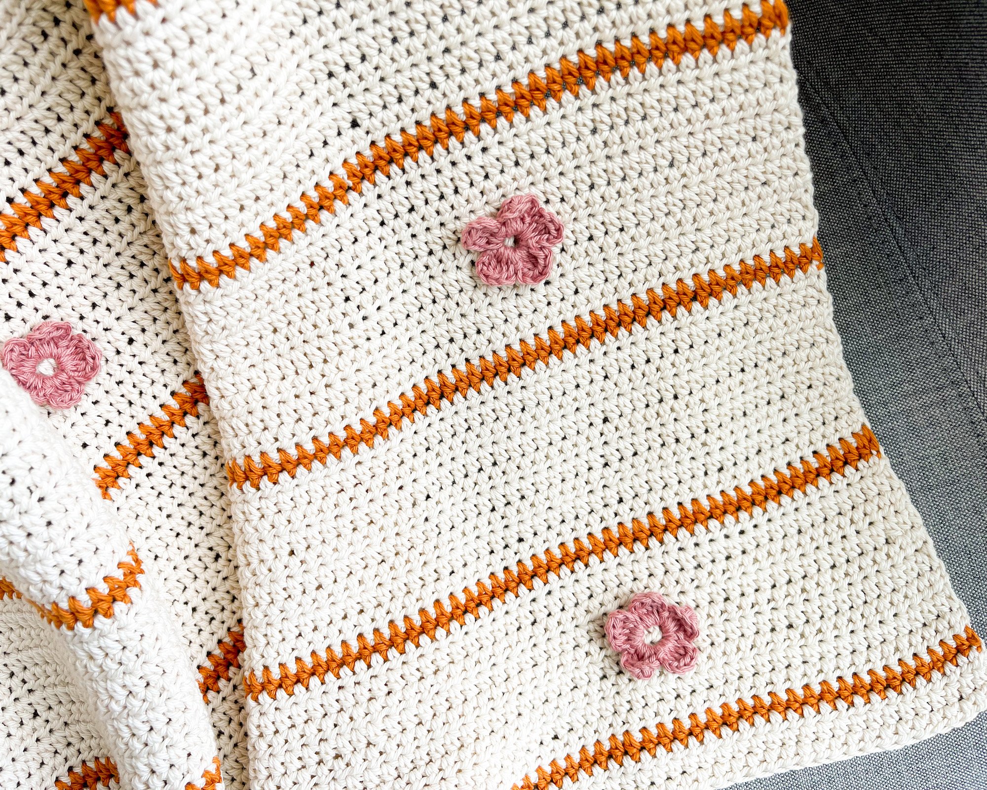 Flower patch baby blanket 2025